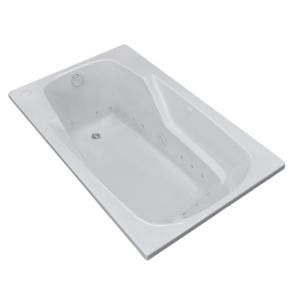 Universal Tubs Coral 5.9 ft. Jetted Air Bath Tub with Left Drain in White HD3672EAL