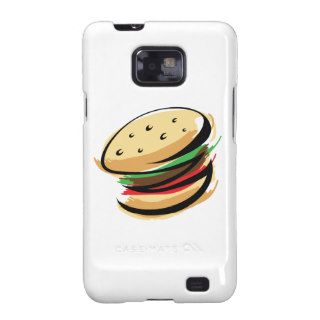 cartoon burger samsung galaxy SII covers