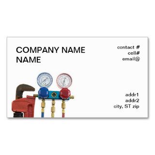 AC tools and pipe wrench Business Card