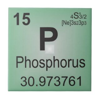 Phosphorus Individual Element   Periodic Table Tile