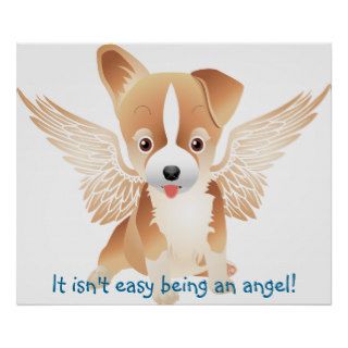 Jack Russell Terrier Angel Dog Gift Poster