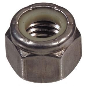 The Hillman Group 7/8   9 in. Stainless Steel Nylon Insert Lock Nut (2 Pack) 43750
