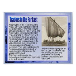 Education,History, Rise of Islam, Far East traders Poster