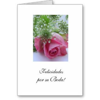 Spanish Felicidades por su Boda/ Wedding Cards