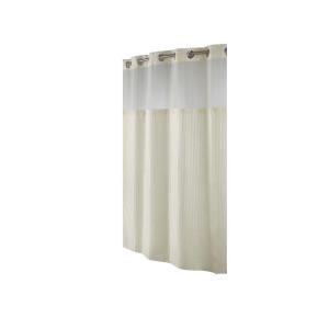 Hookless Shower Curtain in Beige Herringbone RBH53MY307