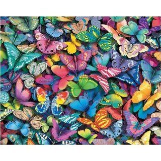 White Mountain Puzzles Butterflies   1000 Piece Jigsaw Puzzle Toys & Games