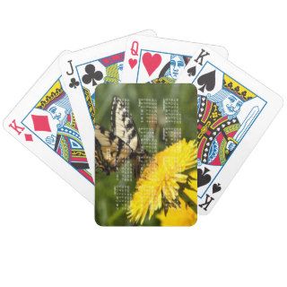Butterfly Perch; 2013 Calendar Bicycle Poker Deck