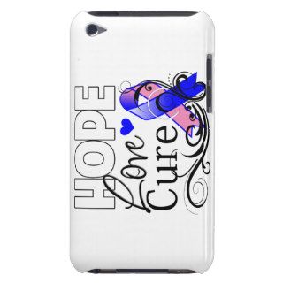 Male Breast Cancer Hope Love Cure iPod Case Mate Cases