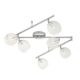 Eurofase Cosmo Collection 6 Light Chrome and White Track 23208 056