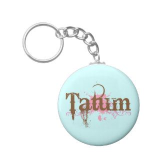 Personalized Tatum Name Keychain