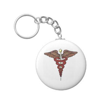 Doctor Nurse Medical Symbol Emblem Keychain