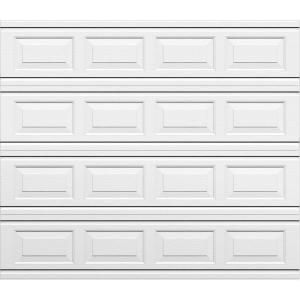 Martin Garage Doors Select Collection Traditional 8 ft. x 7 ft. Short Panel White Mist Non Insulated Garage Door HDIY 000055