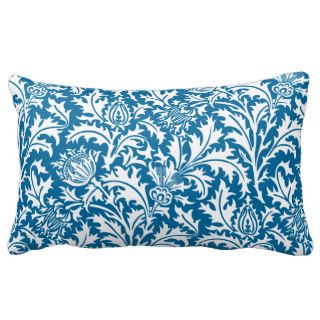 Elegant Custom Color William Morris Pattern Pillow