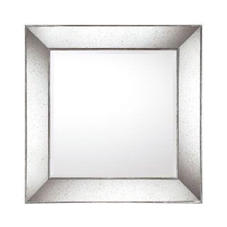 Capital Lighting M323272 Decorative 43" Square Mirror, Aged Silver   Wall Mounted Mirrors