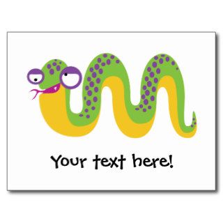 Funny Snake Postcard
