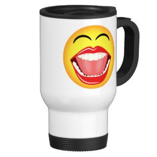 LOL Smiley Face Travel Mug
