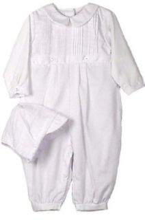 Petit Ami Infant Boys Christening Romper Pants Set, 12M Infant And Toddler Rompers Clothing