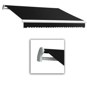 AWNTECH 12 ft. LX Maui Manual Retractable Acrylic Awning (120 in. Projection) in Black MM12 39 K