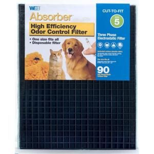 Web Absorber 20 in. x 25 in. x 1 in. Odor Control FPR 5 Air Filter WABSORBFPR