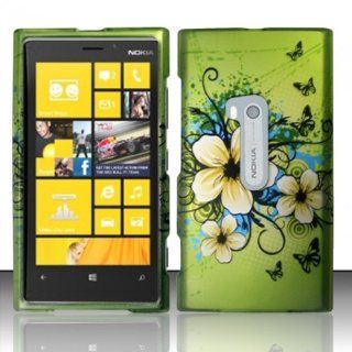 Bundle Accessory for AT&T Nokia Lumia 920   Hawaii Flower Designer Hard Case Protector Cover + Lf Stylus Pen + Lf Screen Wiper Cell Phones & Accessories