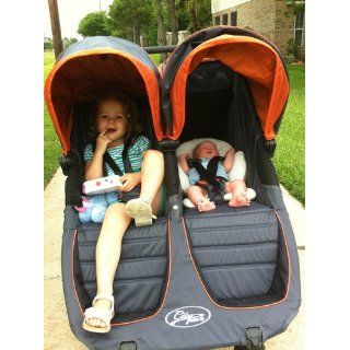 Baby Jogger City Mini GT Double Stroller, Shadow/Orange  Jogging Strollers  Baby