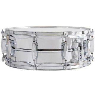 Ludwig LM400 5x14 Chrome Plated Aluminum Shell Snare Drum Musical Instruments
