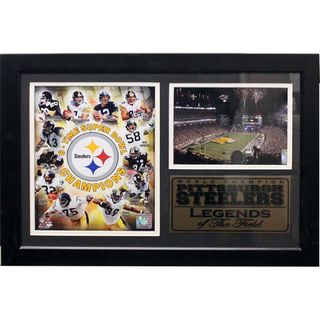 Pittsburgh Steelers Legends of the Field Heinz Field Photo/Stat Plaque (12 x 18) Encore Select Football