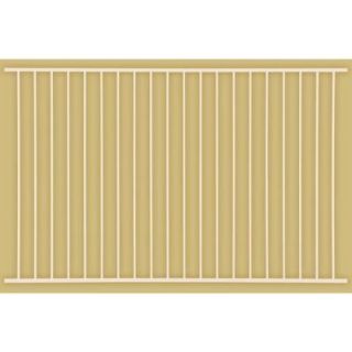 First Alert 1 in. x 2 2/3 ft. x 7 3/4 ft. Steel Navajo White Standard Grade Fence Panel F2GHDS93X32NW