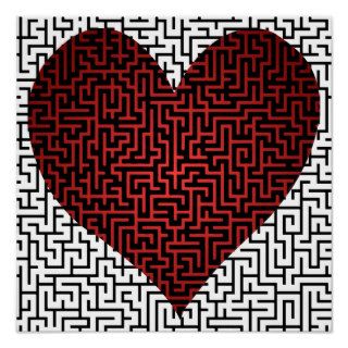 Heart is a Maze Print