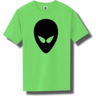 Alien Face Short Sleeve Bright Neon Tee   6 bright colors Clothing
