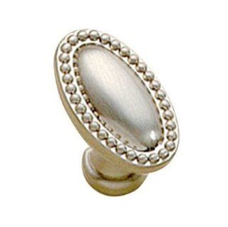 Belwith Bwp447 15 1 .38 In. X .88 In. Oval Knob   Pewter  Doorknobs  Patio, Lawn & Garden