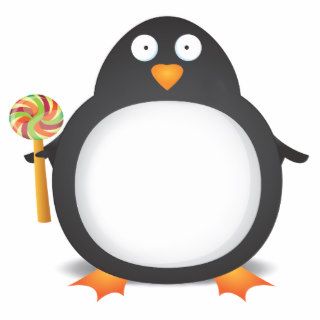 King Penguin Candy Photo Cut Out