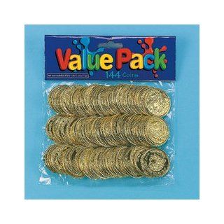 Plastic Gold Coins (72 dozen)   Bulk Toys & Games