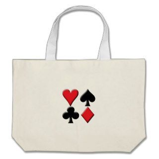 Heart, Spade, Club and Diamond Tote Bags