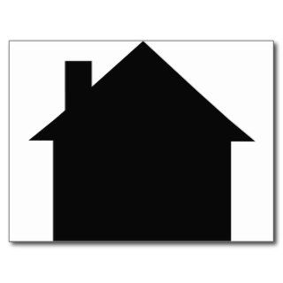 black house icon post cards