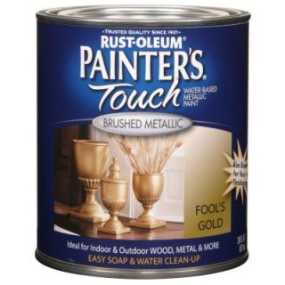 Rust Oleum Painters Touch 32 oz. Ultra Cover Metallic Fools Gold General Purpose Paint (2 Pack) 246060
