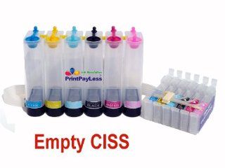 PrintPayLess TM Brand Empty CISS for Epson 79(Non OEM) Ink Epson Stylus Photo 1400, 1400R, CIS, Continuous Ink Supply System Can be filled with Dye Ink, Pigment Ink, Sublimation Ink