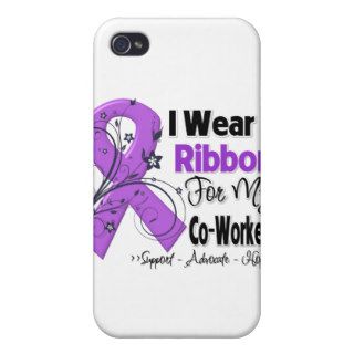 Co Worker   Pancreatic Cancer Ribbon iPhone 4 Covers