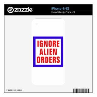 Ignore Alien Orders