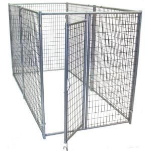 Options Plus 5 ft. x 10 ft. x 6 ft. 9 Gauge Wire Ultra Series Dog Kennel UL510