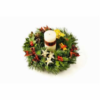 Advent Wreath On White Background Cut Outs