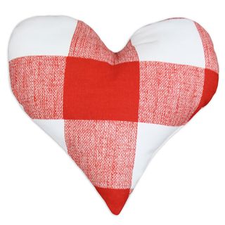 Anderson Lipstick 17 Inch Heart Shaped Pillow Throw Pillows