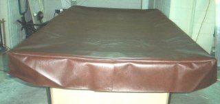 Pool Table Cover 8 Foot Leather Grain Vinyl   Brown.  Billiard Table Covers  Sports & Outdoors