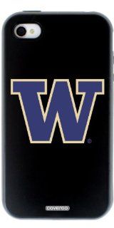 Coveroo University of Washington   W design on a Black Black iPhone 4/4S Guardian Case Cell Phones & Accessories