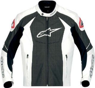 Alpinestars GP R Perforated Leather Jacket   54/White/Black Automotive