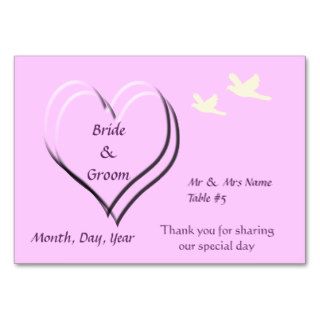 Wedding or Anniversary place card Business Card Templates