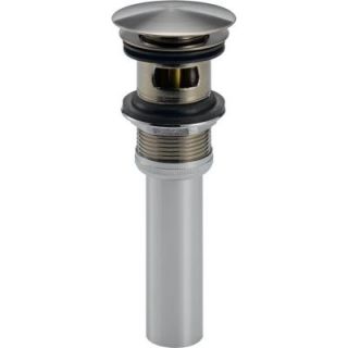 Delta Push Pop Up Drain Assembly with Overflow Holes in Stainless 72173 SS