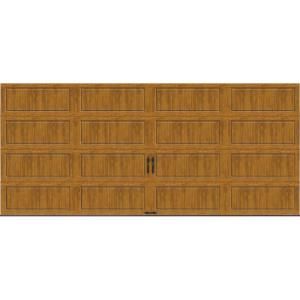 Clopay Gallery Collection 16 ft. x 7 ft. 18.4 R Value Intellicore Insulated Solid Ultra Grain Medium Garage Door GR2LU_MO_SOL