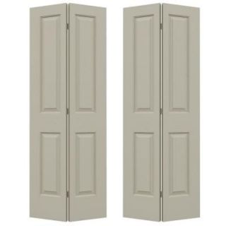 JELD WEN Woodgrain 4 Panel Painted Molded Interior Bifold Closet Door THDJW184300020