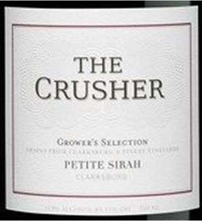 The Crusher Petite Sirah Grower's Selection 2010 750ML Wine